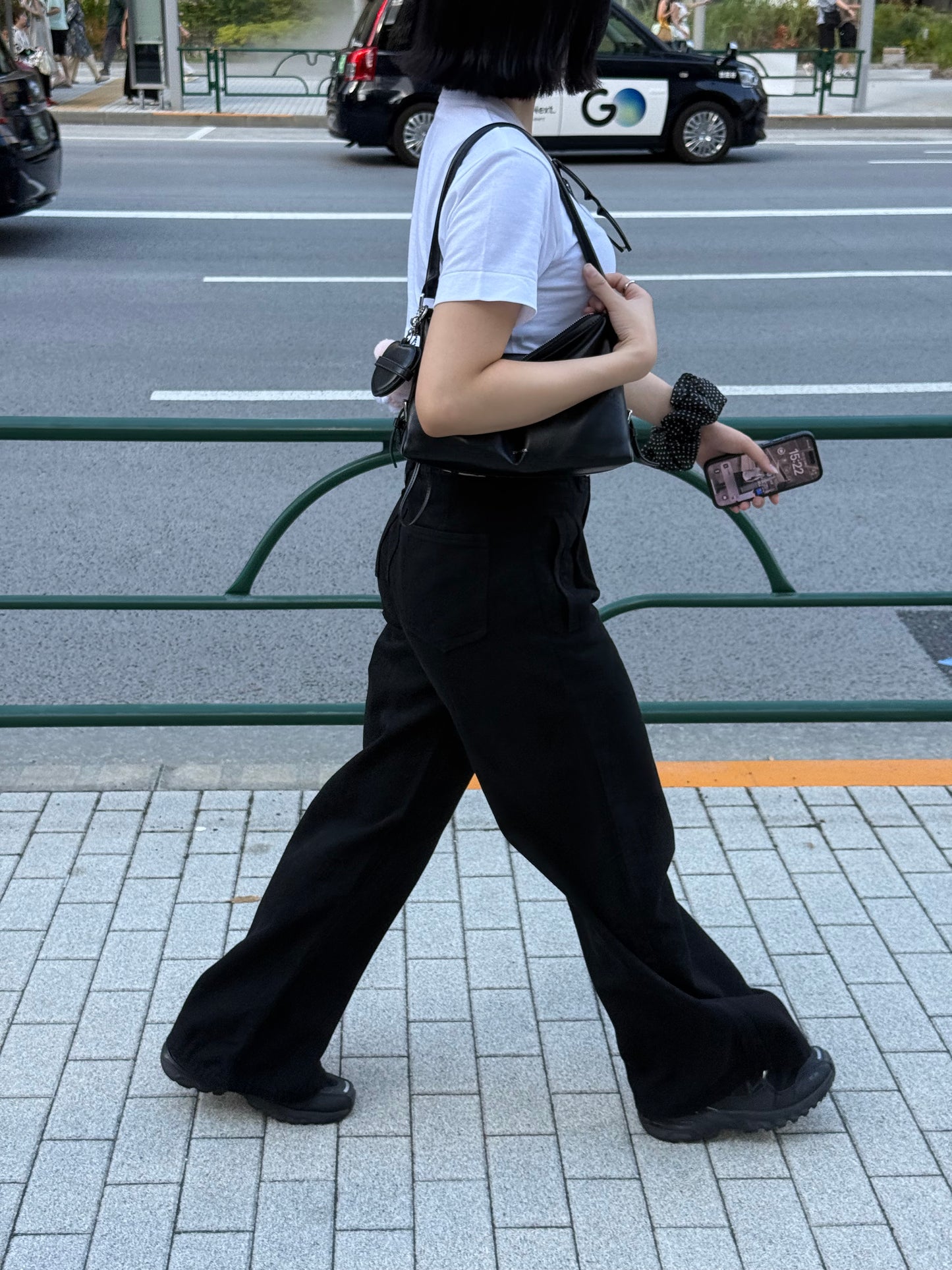 ブラックワイドパンツ DPB93004