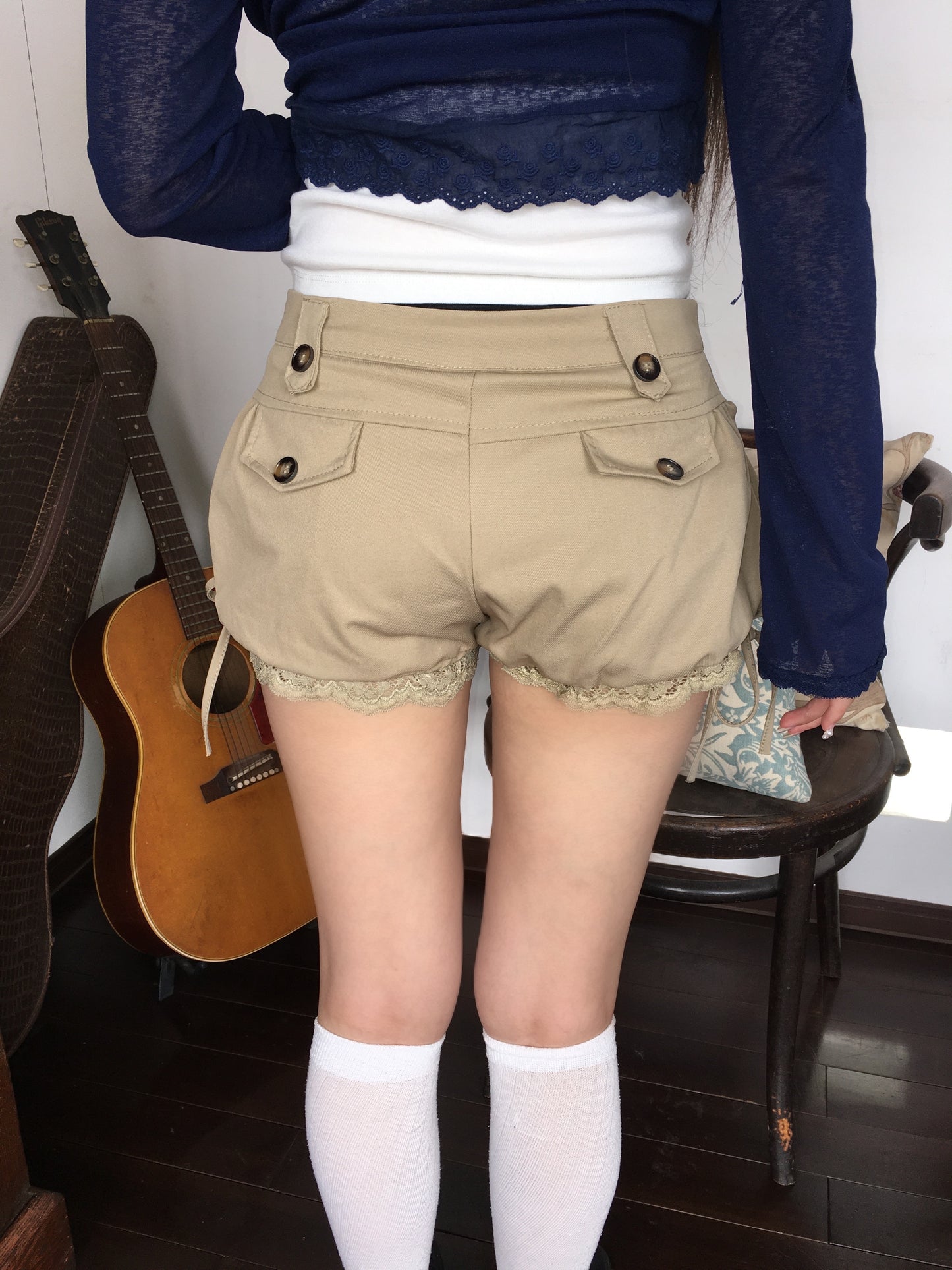パフレースボリュームパンツ DPC09043