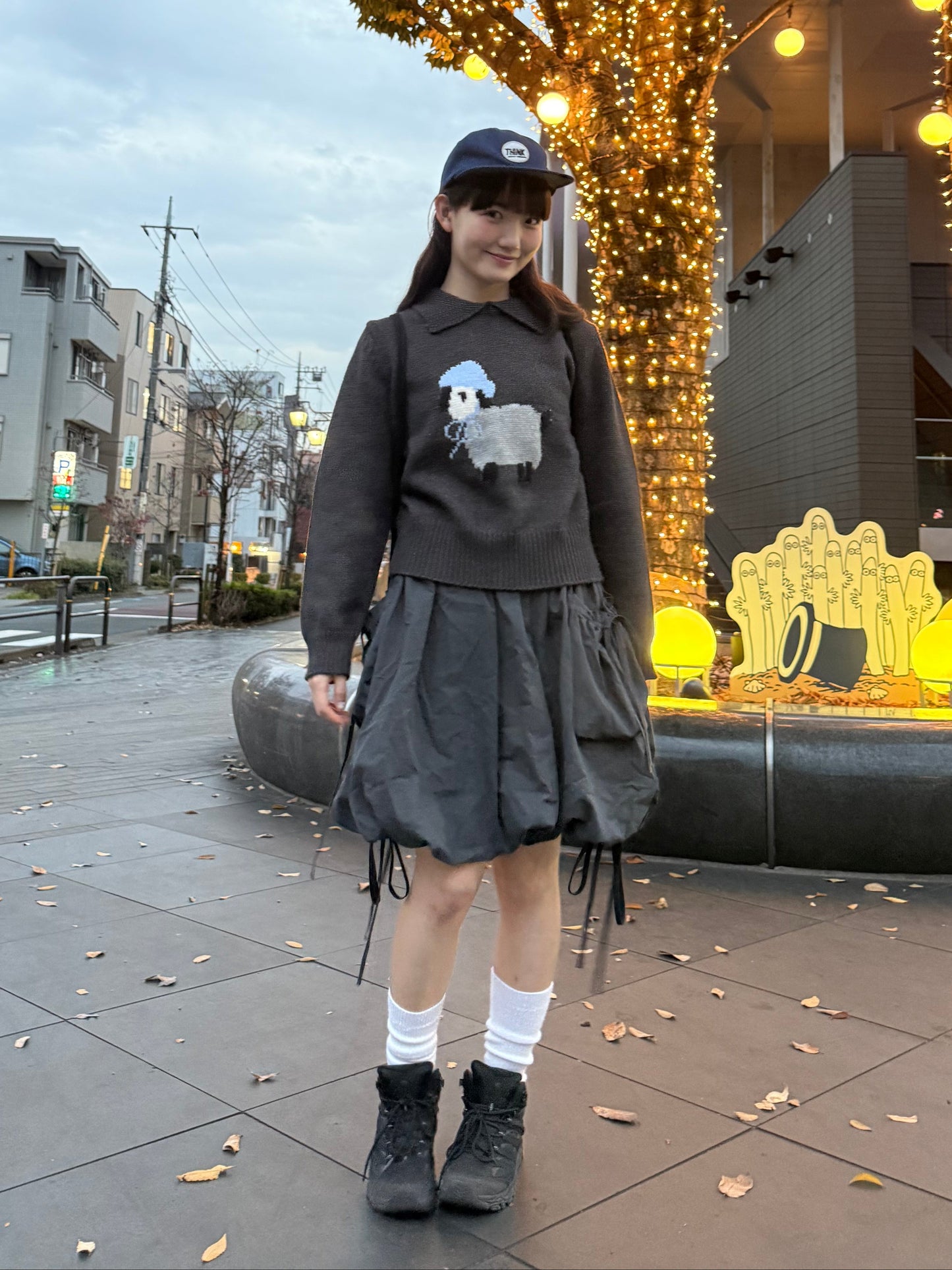 シープステッチカラーニット DPA43717