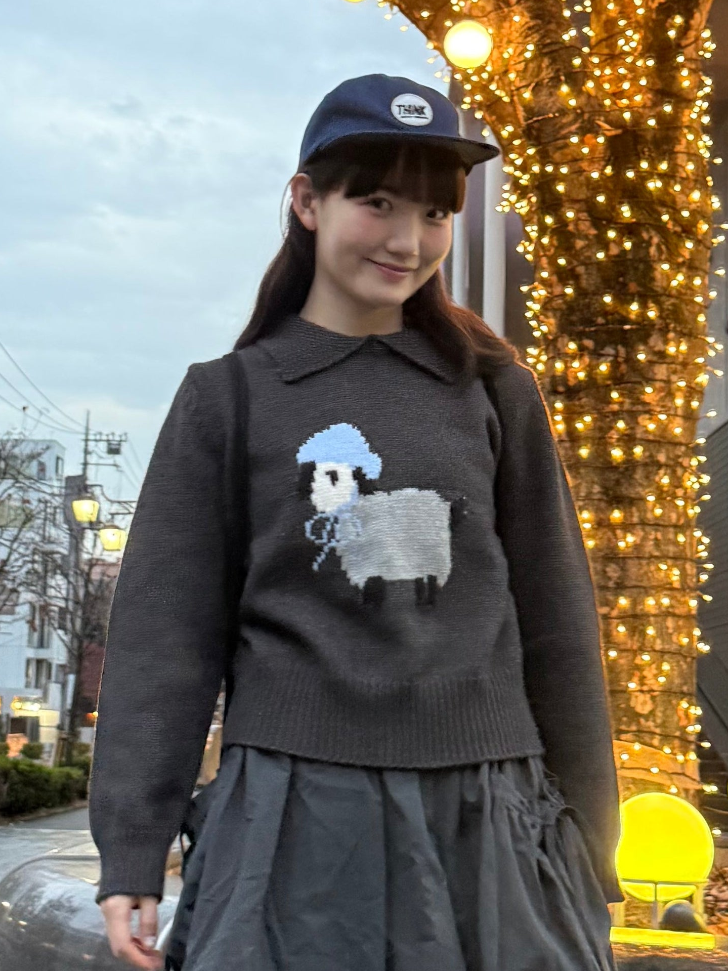 シープステッチカラーニット DPA43717