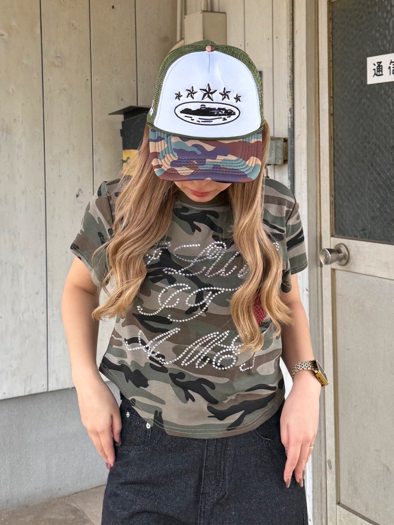 カモフラショートTシャツ DPB73619
