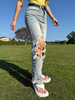 ダメージストリートデニムパンツ DPB73383