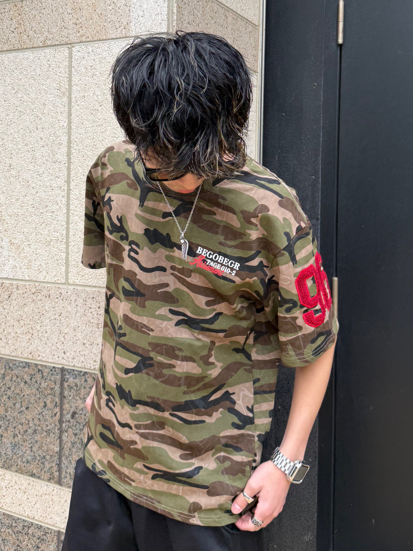 Kenshin_カモフラナンバーTシャツ DPB73344