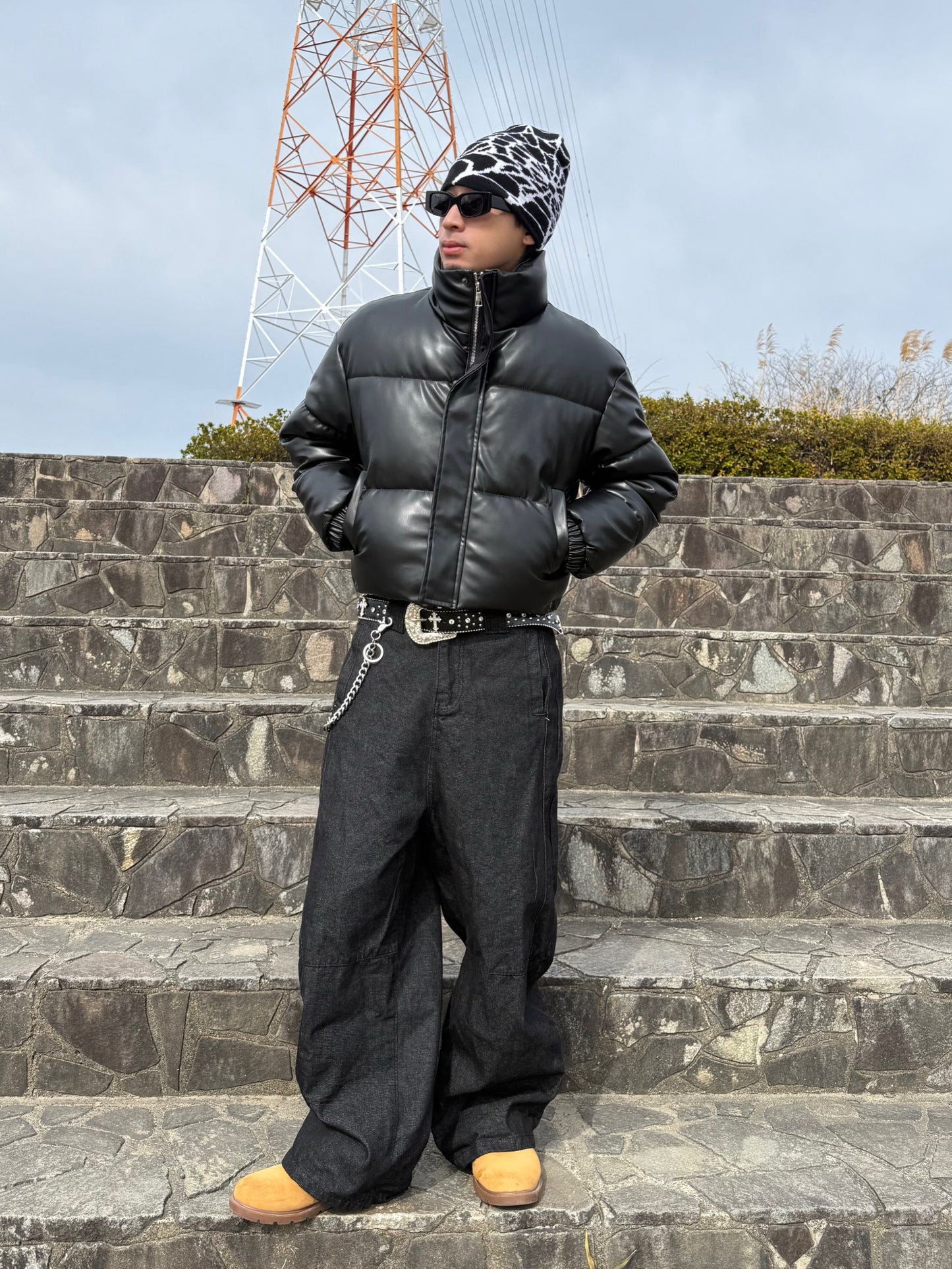 レザーライクパデットジャケット DPB90158
