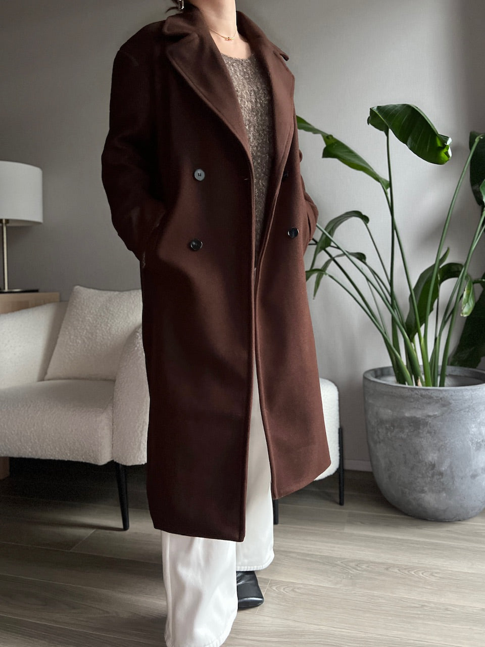 ダブルボタンチェスターコート DPB56359