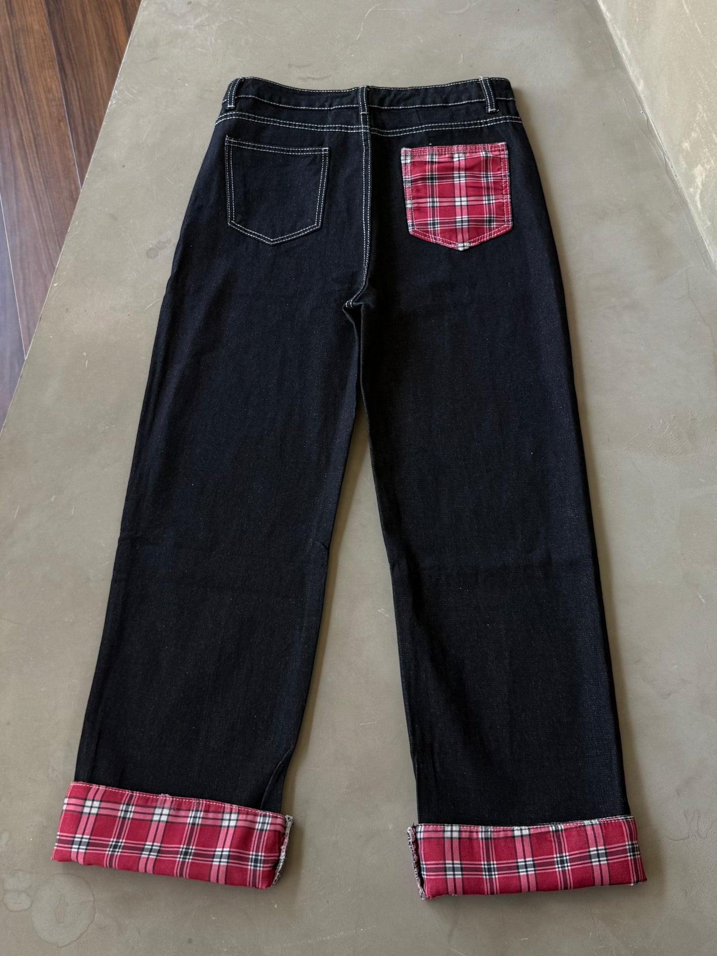 チェックポケットデニムパンツ DPB91149