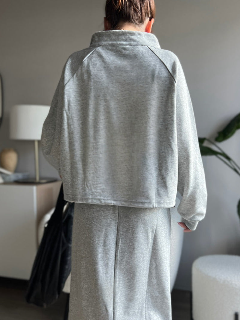 スタンドカラースウェットパーカー DPB56327