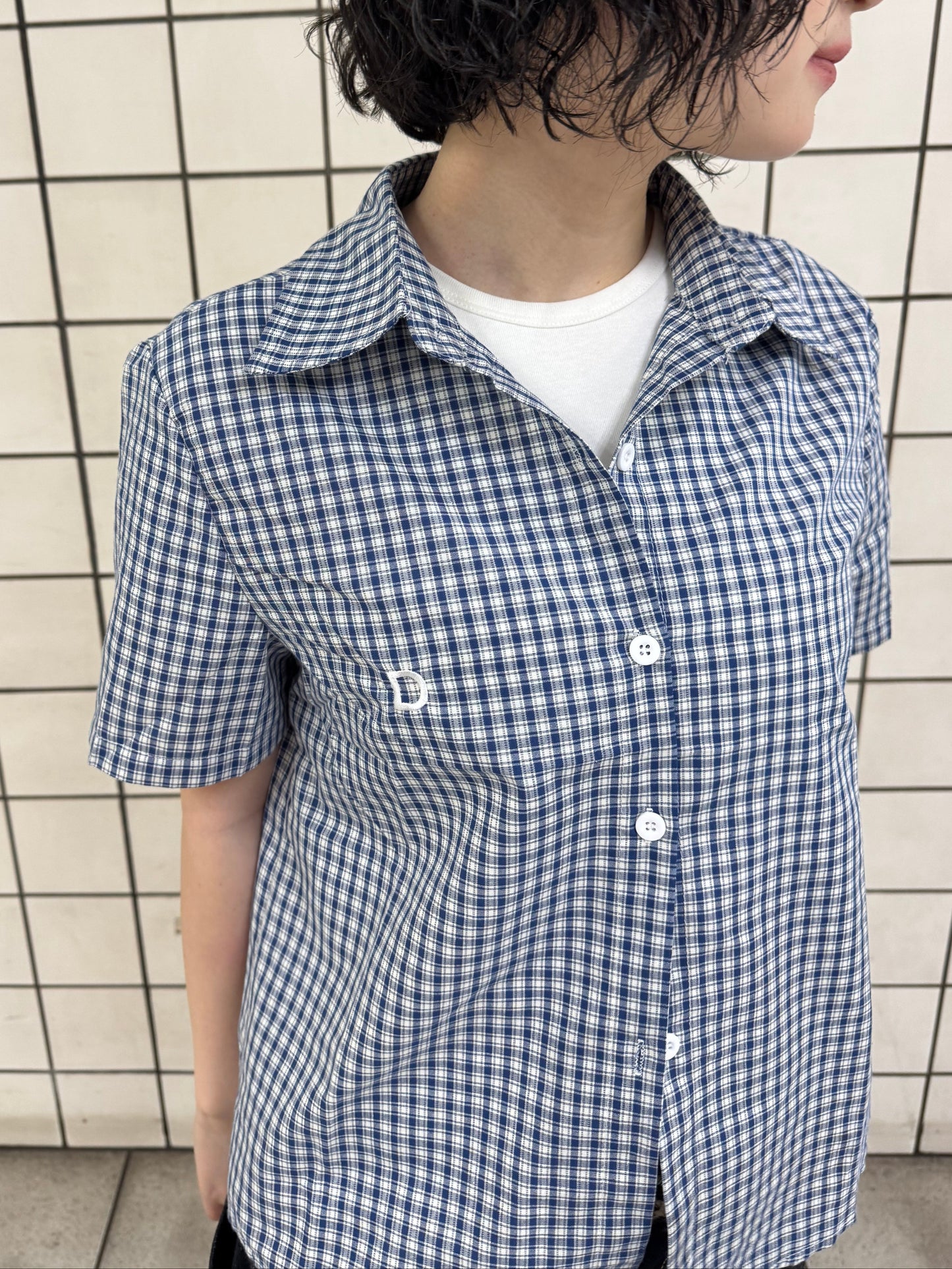 ネイビーチェックシャツ DPB85213