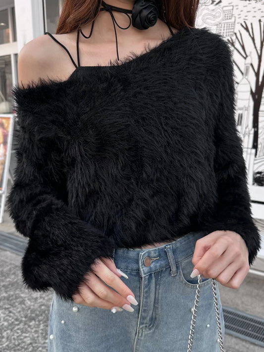 オフショルシャギーニット DPB81033