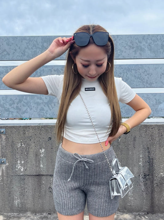 ワンポイントクロップドTシャツ DPB73055