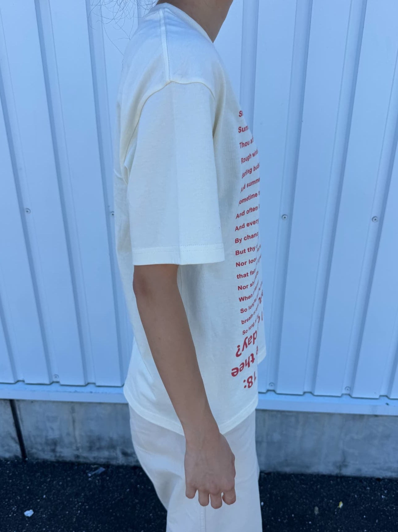 オーバーレタリングTシャツ DPC07047