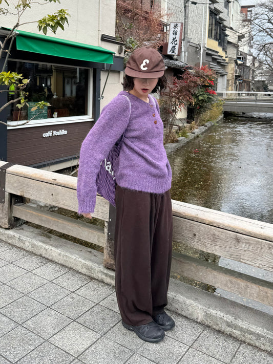 ヘンリーネックボタンニット DPC03005