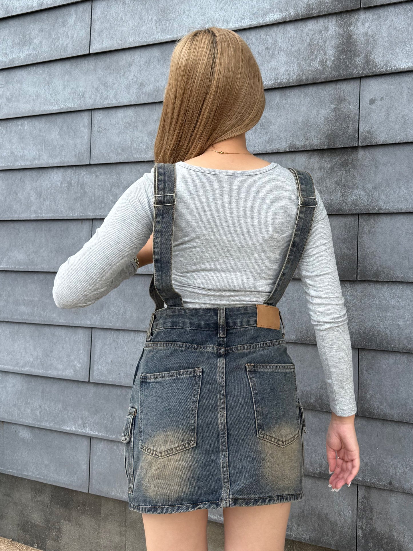 デニムミニサロペット DPB73502