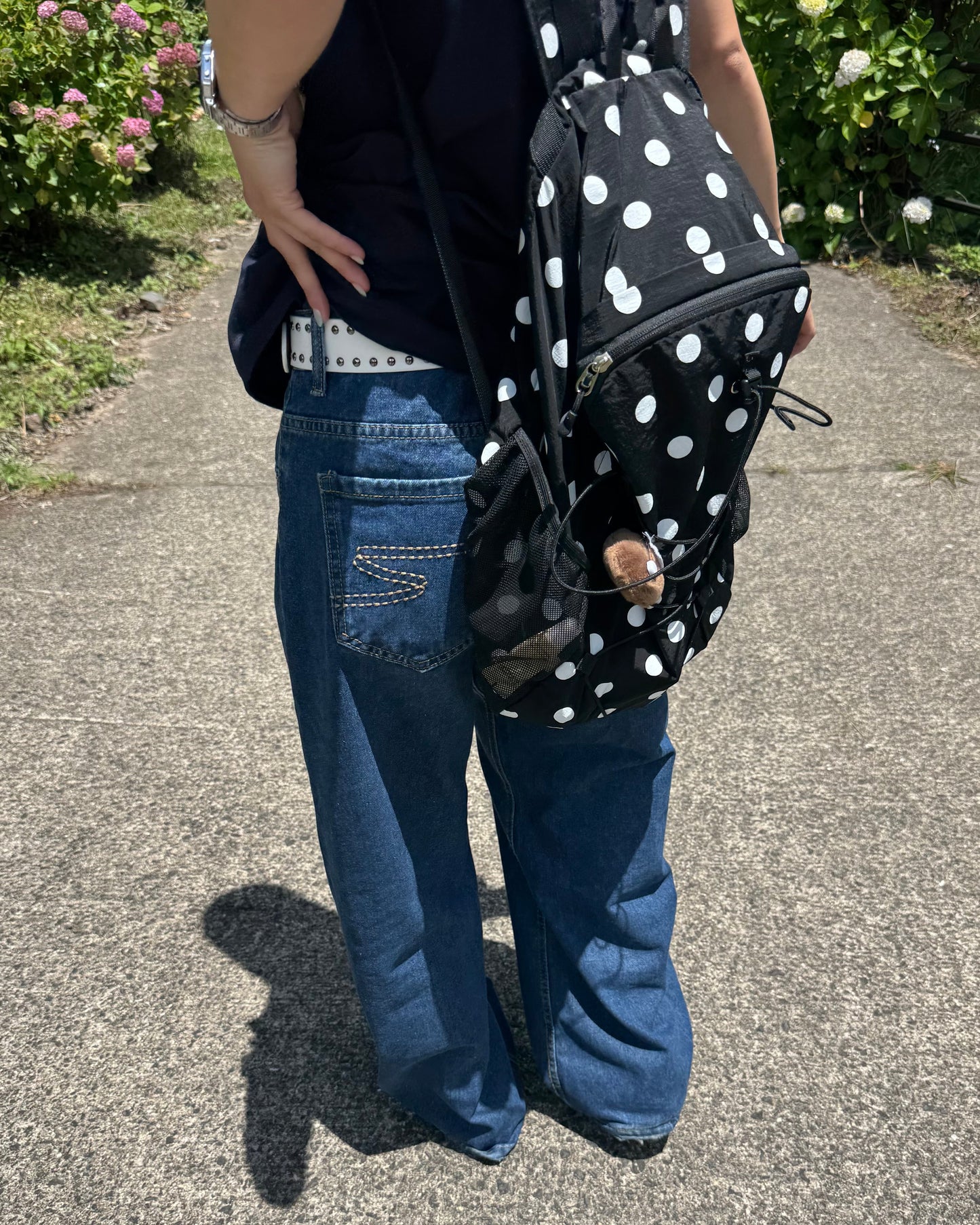 バックステッチワイドデニムパンツ DPC07038