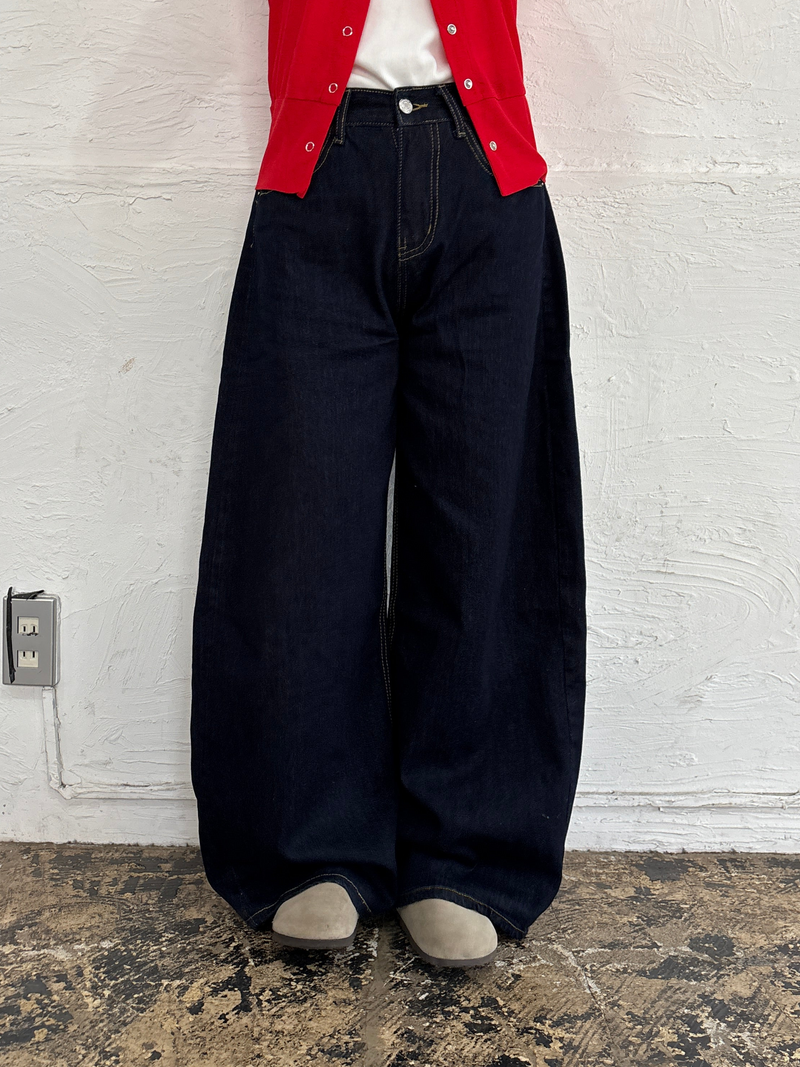 デザインワイドデニム ワイドシルエットデニムパンツ DPB84161 – CRAMMY