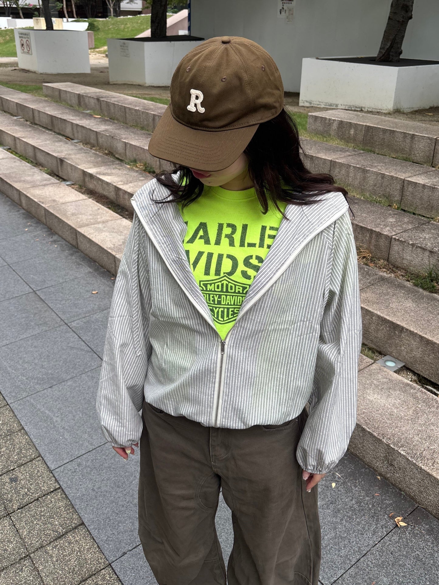 ストライプマウンテンパーカー DPB89081