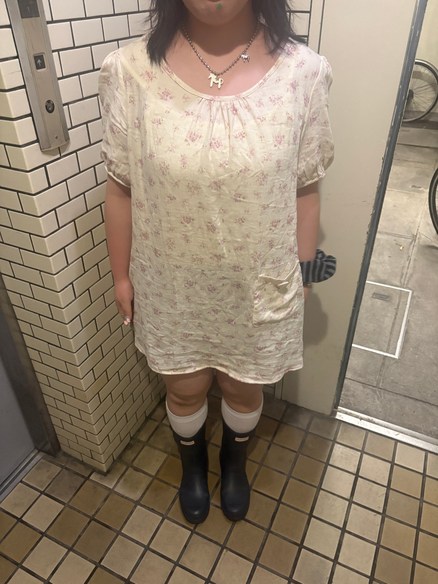 フラワーガーゼワンピース DPB97110