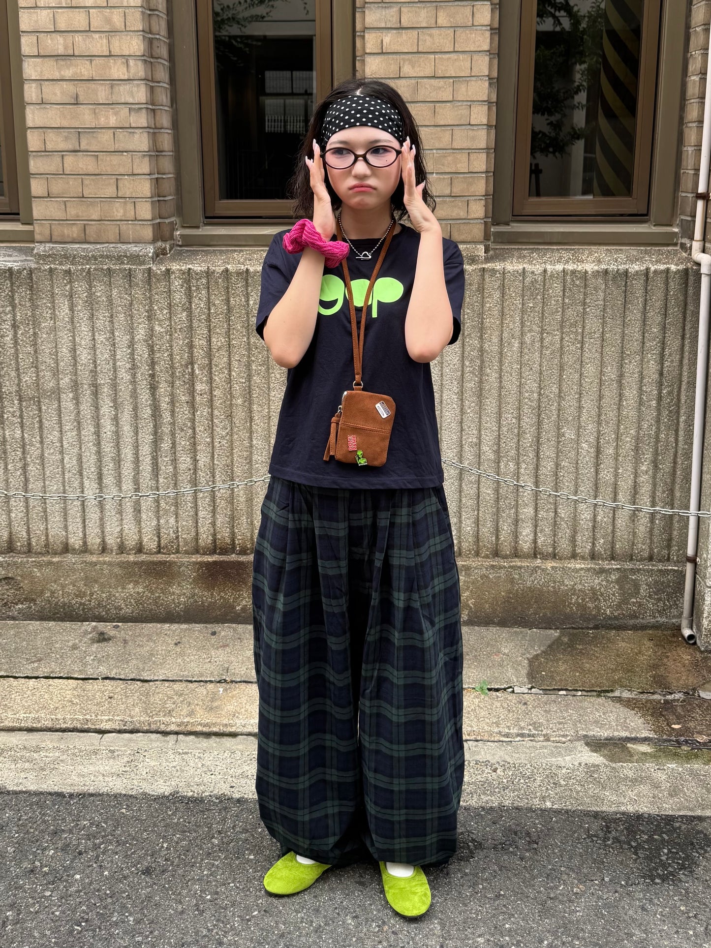 カーブラインチェックパンツ DPB85295