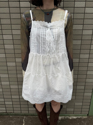 レースレイヤードキャミワンピース DPC03019