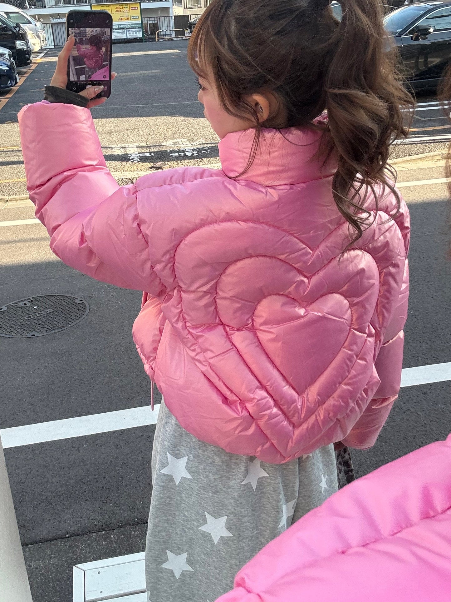 バックハートダウンジャケット DPB86179