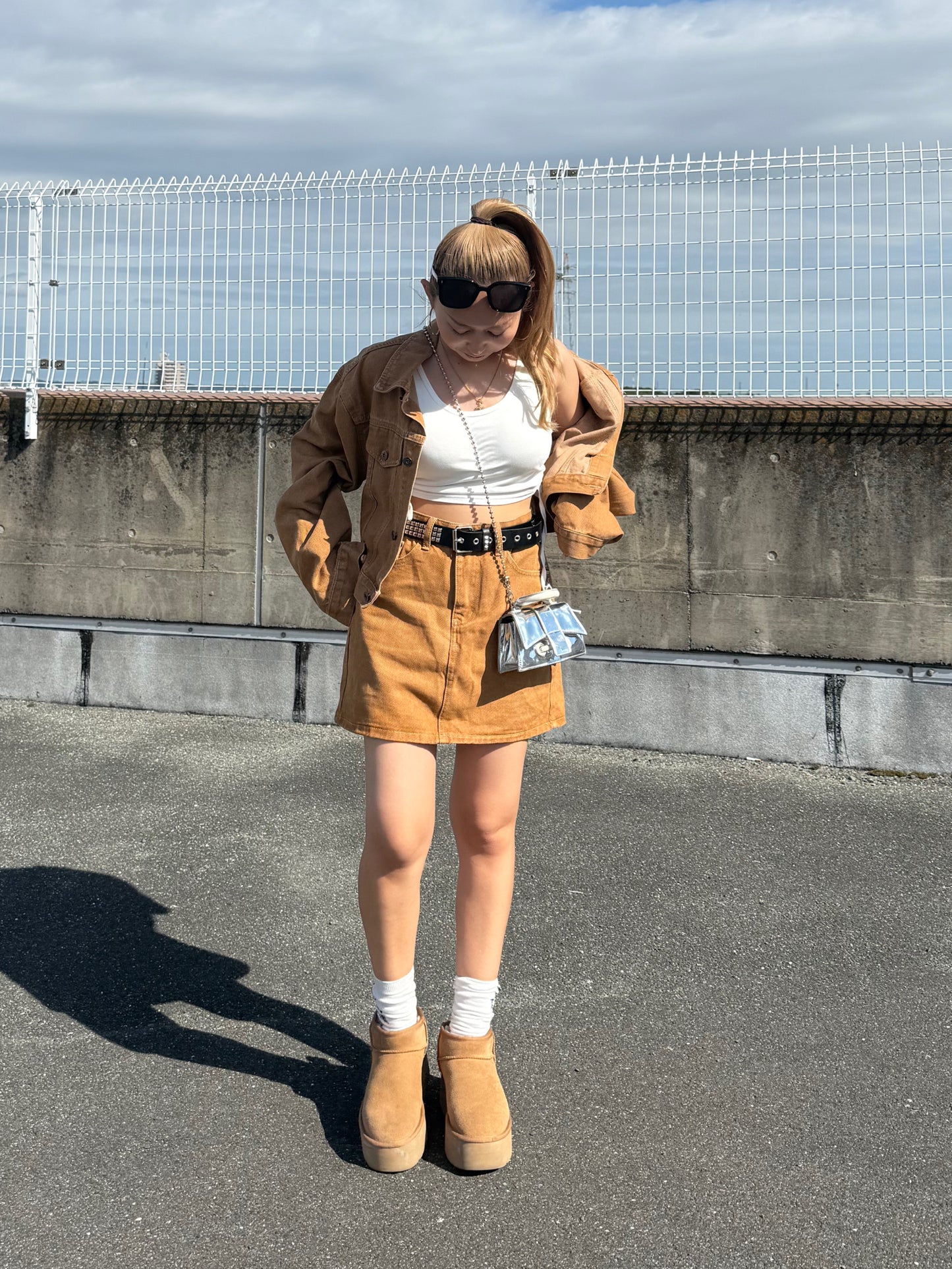 ブラウンデニムセットアップ DPB73478