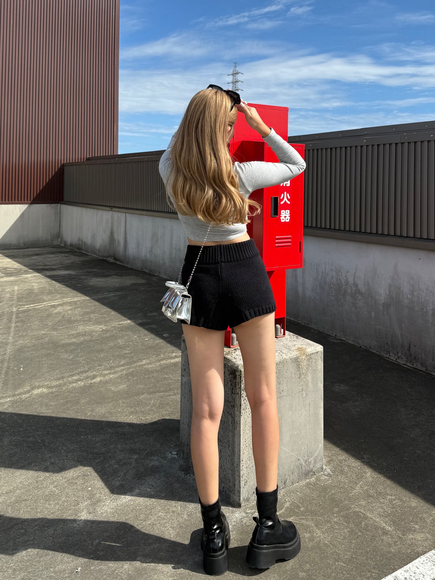 リブニットパンツ DPB73507