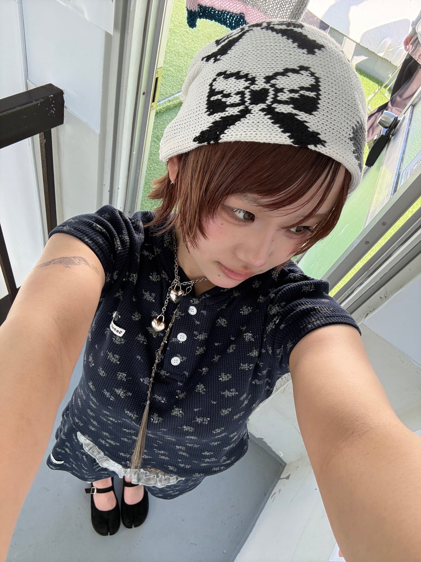 ミニフラワーサーマルセットアップパンツ DPC04052