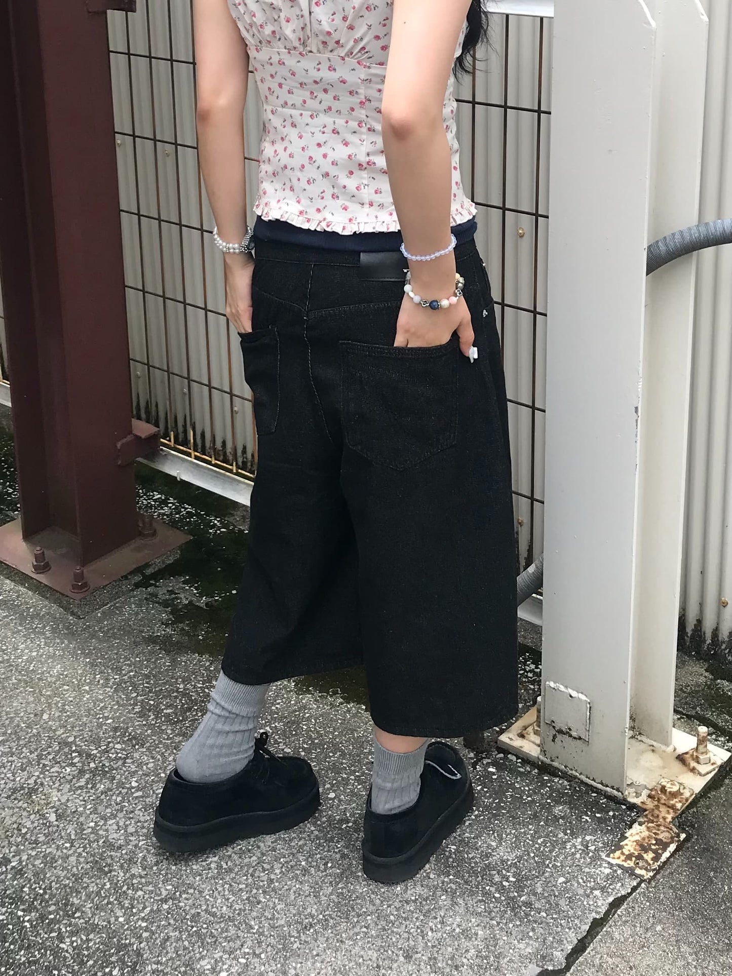 ボタンデザインハーフパンツ DPB89304