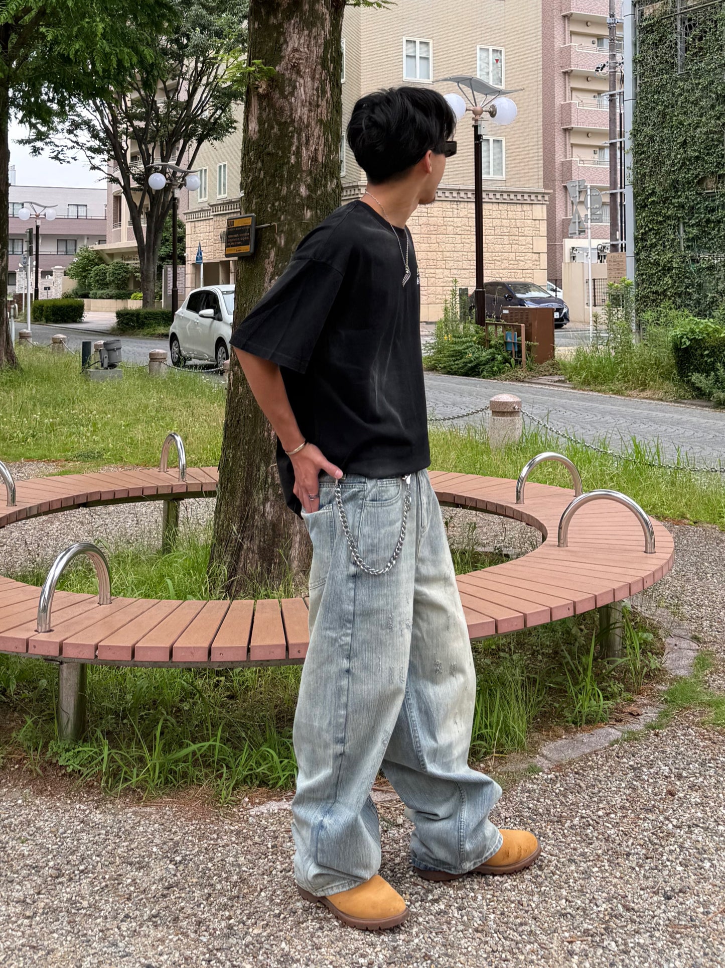 【即納】ウォッシュバルーンデニムパンツ DPB90219S