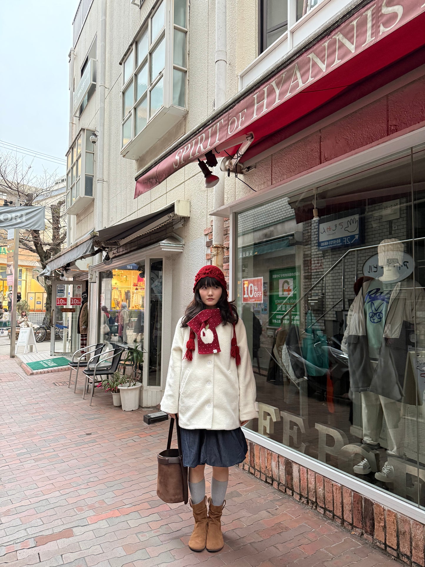 ホワイトアップルスカーフ DPA43750