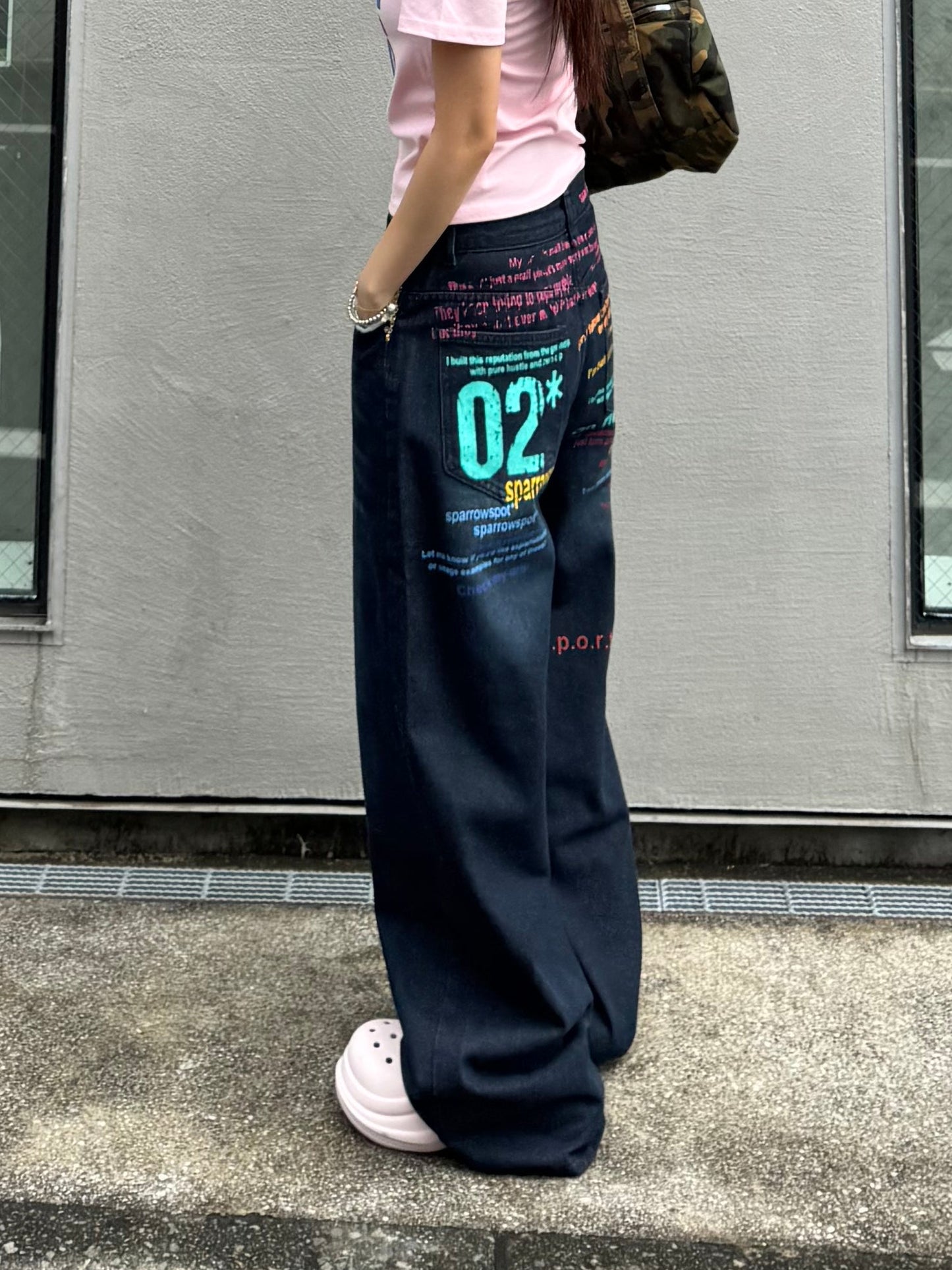 【即納】ビビットロゴデニムパンツ DPB86306S