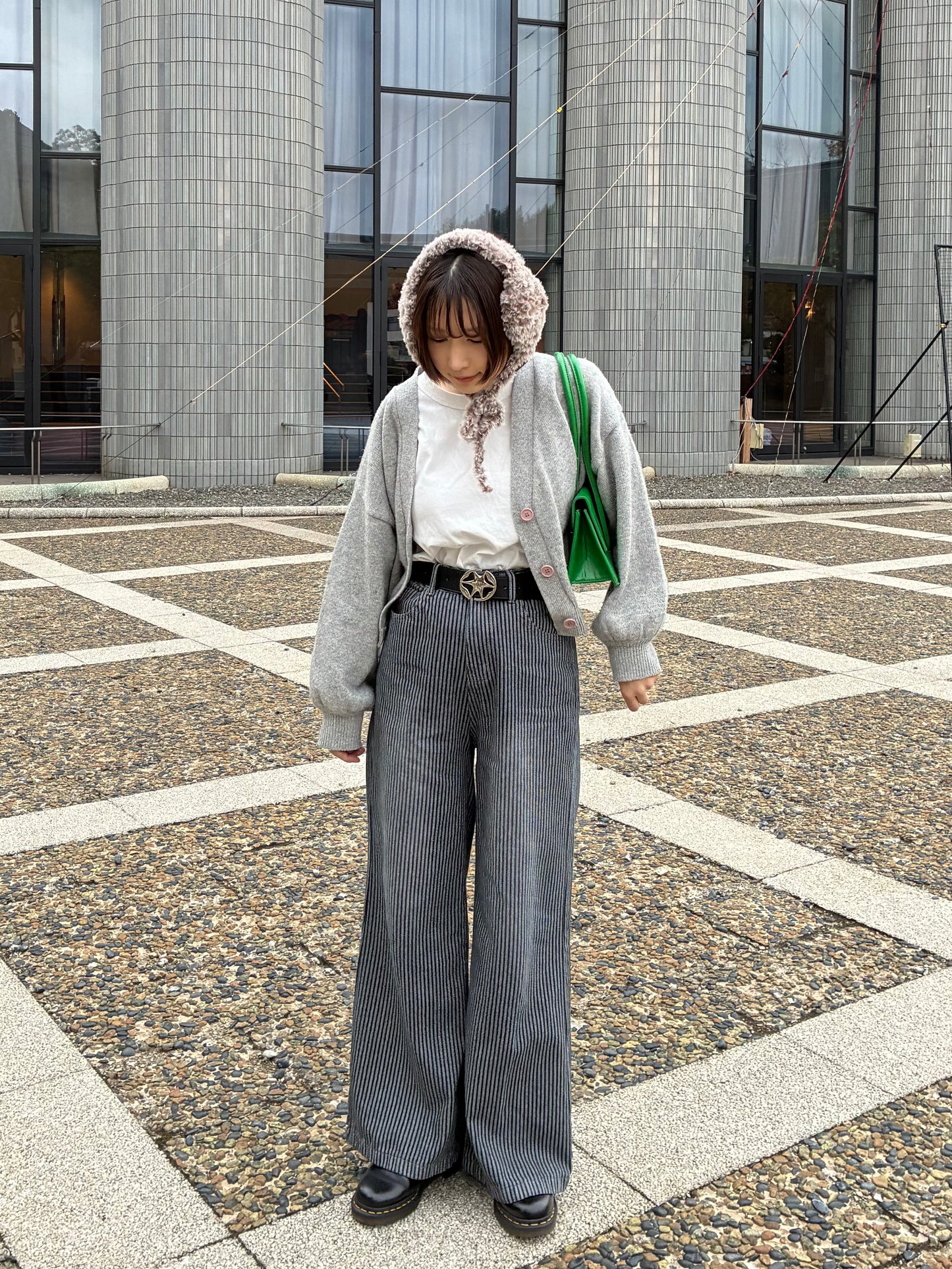 ストライプストレートパンツ DPA61445