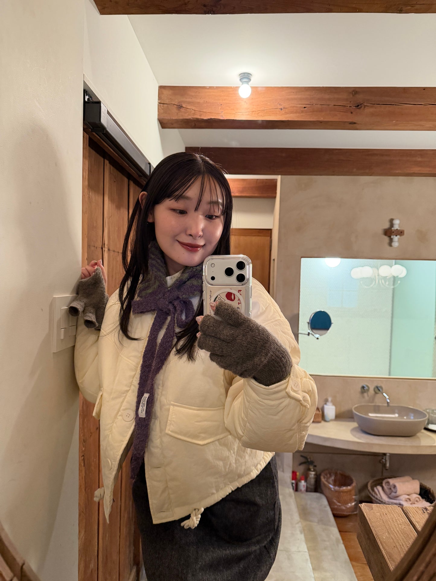 ボーダータイリボンイヤーマフ DPB78261