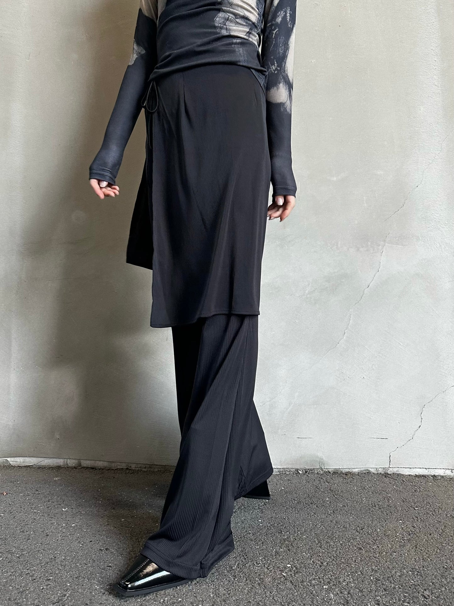 ブーツカットスカートパンツ DPB26660