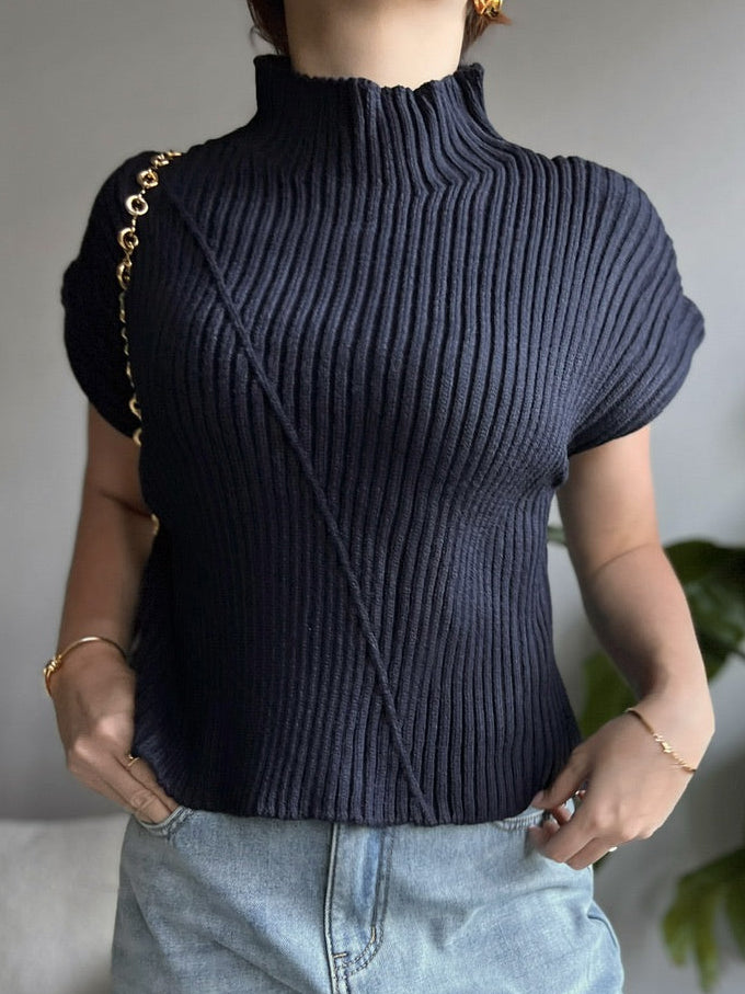 ボトルネックリブニット DPB56368