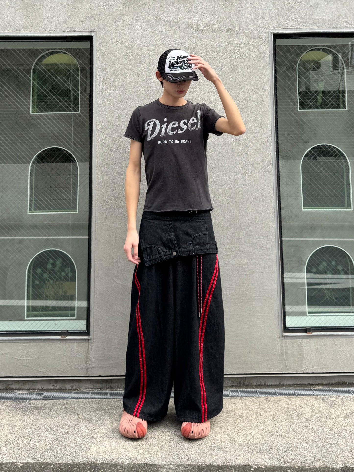ウエストレイヤードデニムパンツ DPC05035