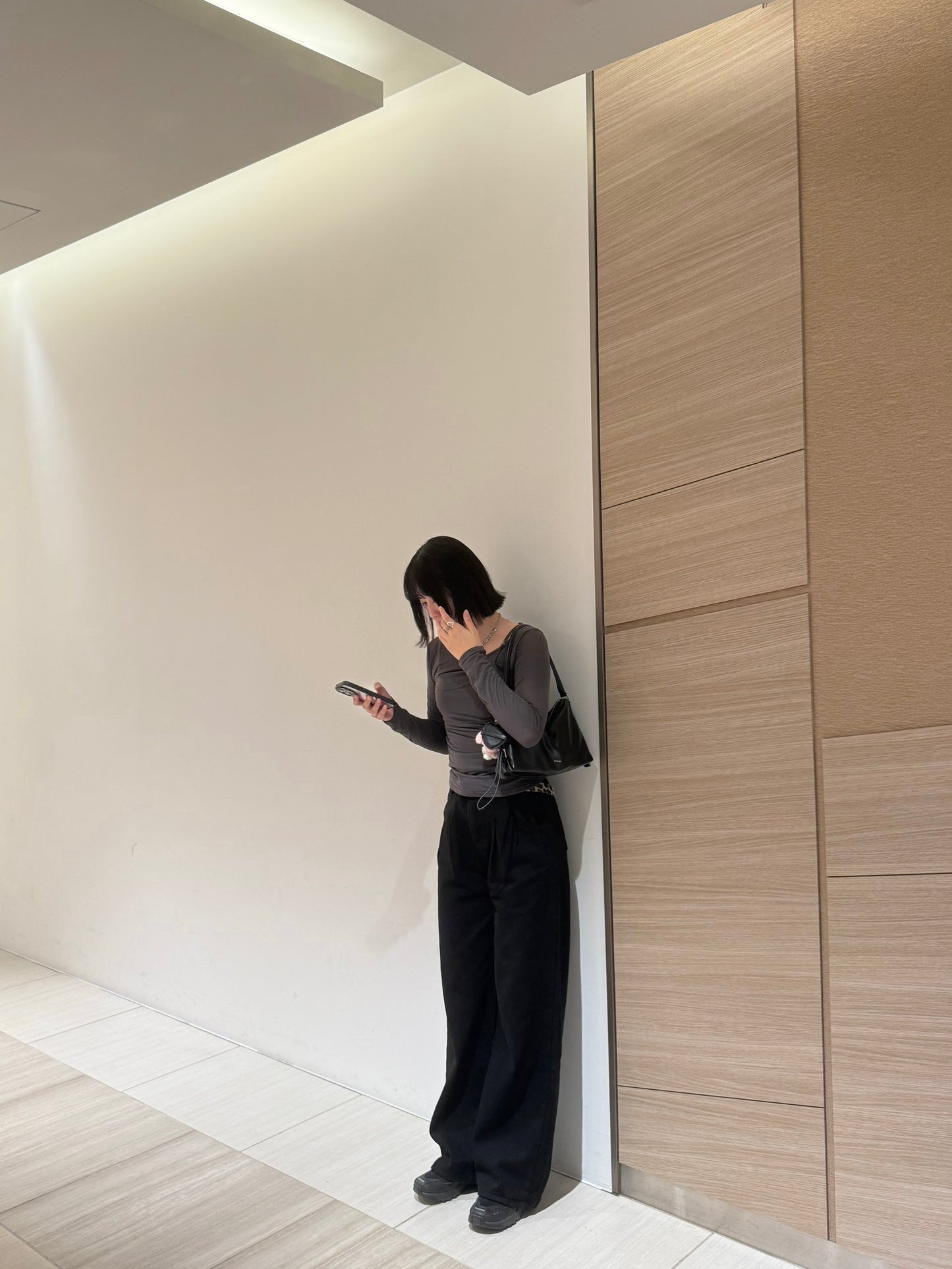 ブラックワイドパンツ DPB93004