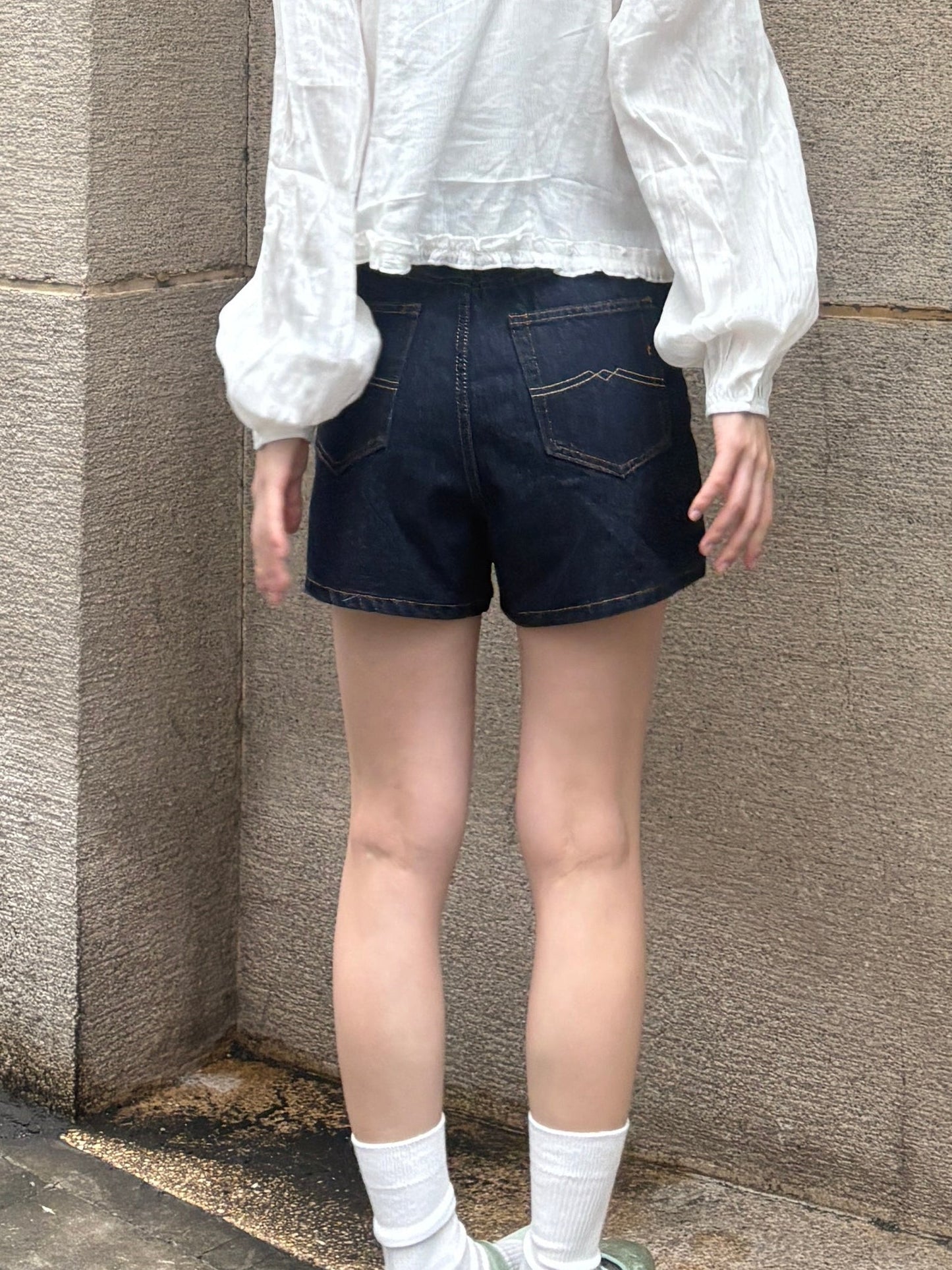 Aラインデニムショートパンツ DPA43805