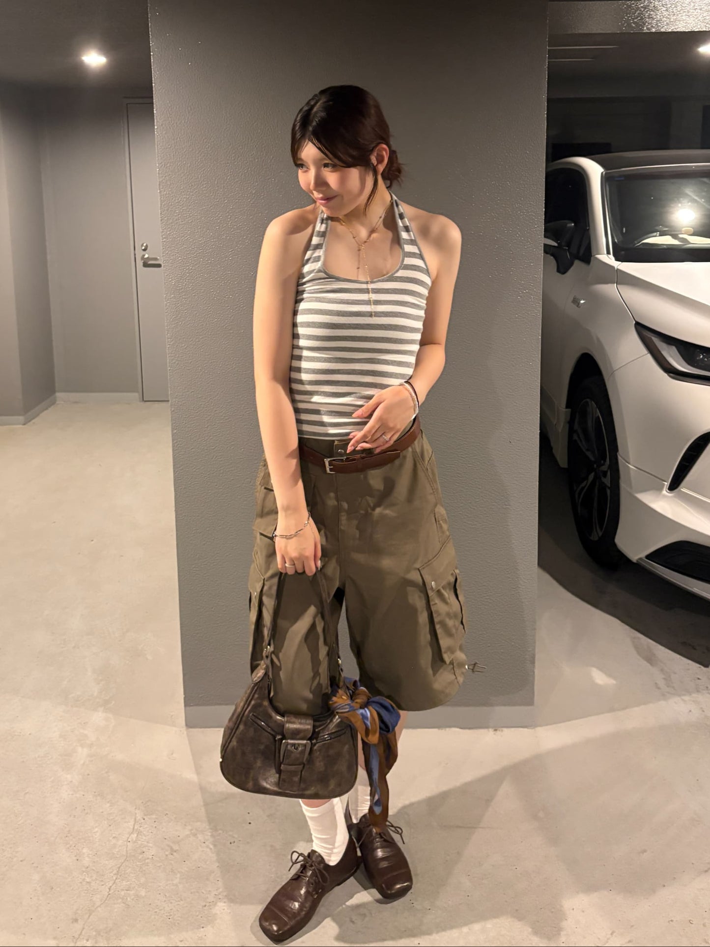 シアーTホルターネックキャミセット DPC08036