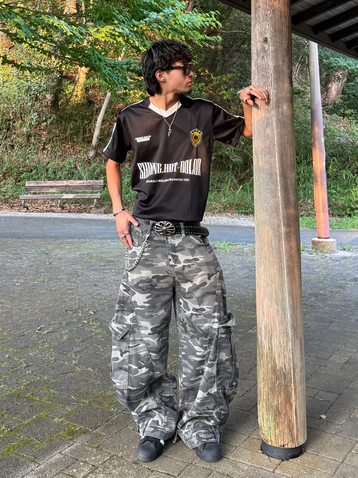 Kenshin_カモフラオーバーデニムパンツ DPB73348