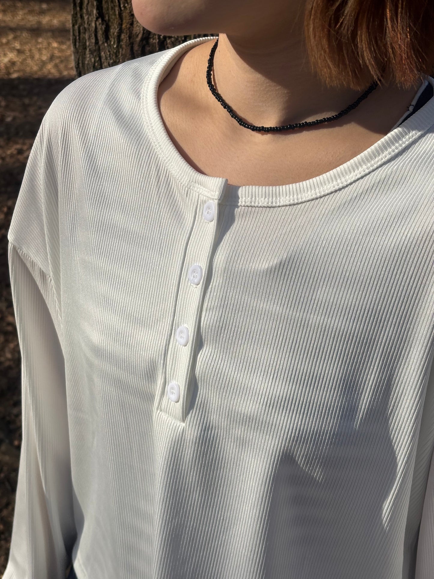 シアーヘンリーネックトップス DPC04030