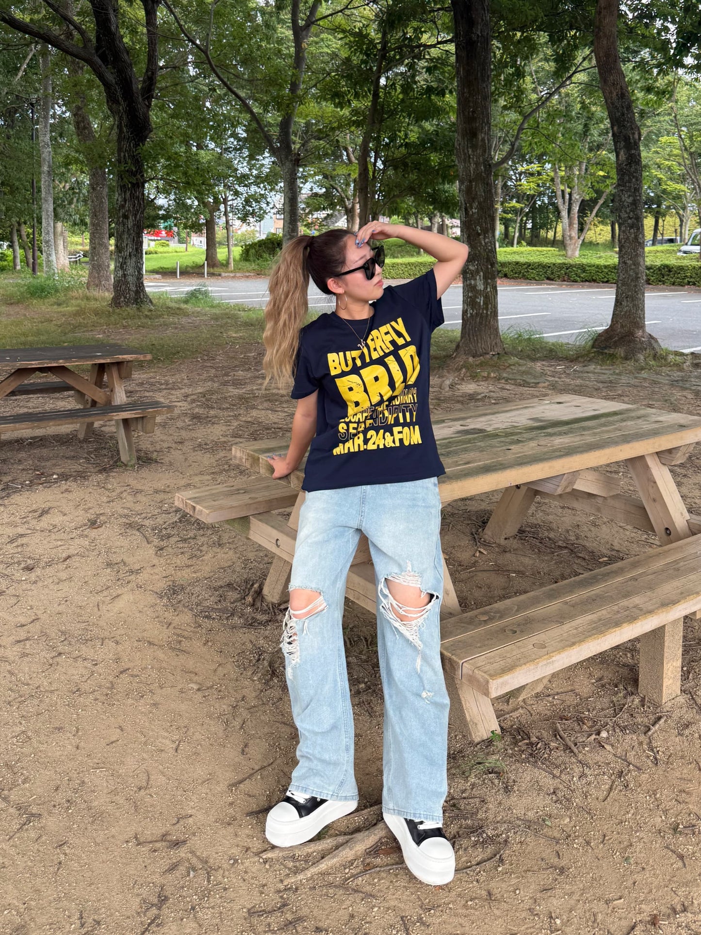 フロントロゴオーバーTシャツ DPB73676