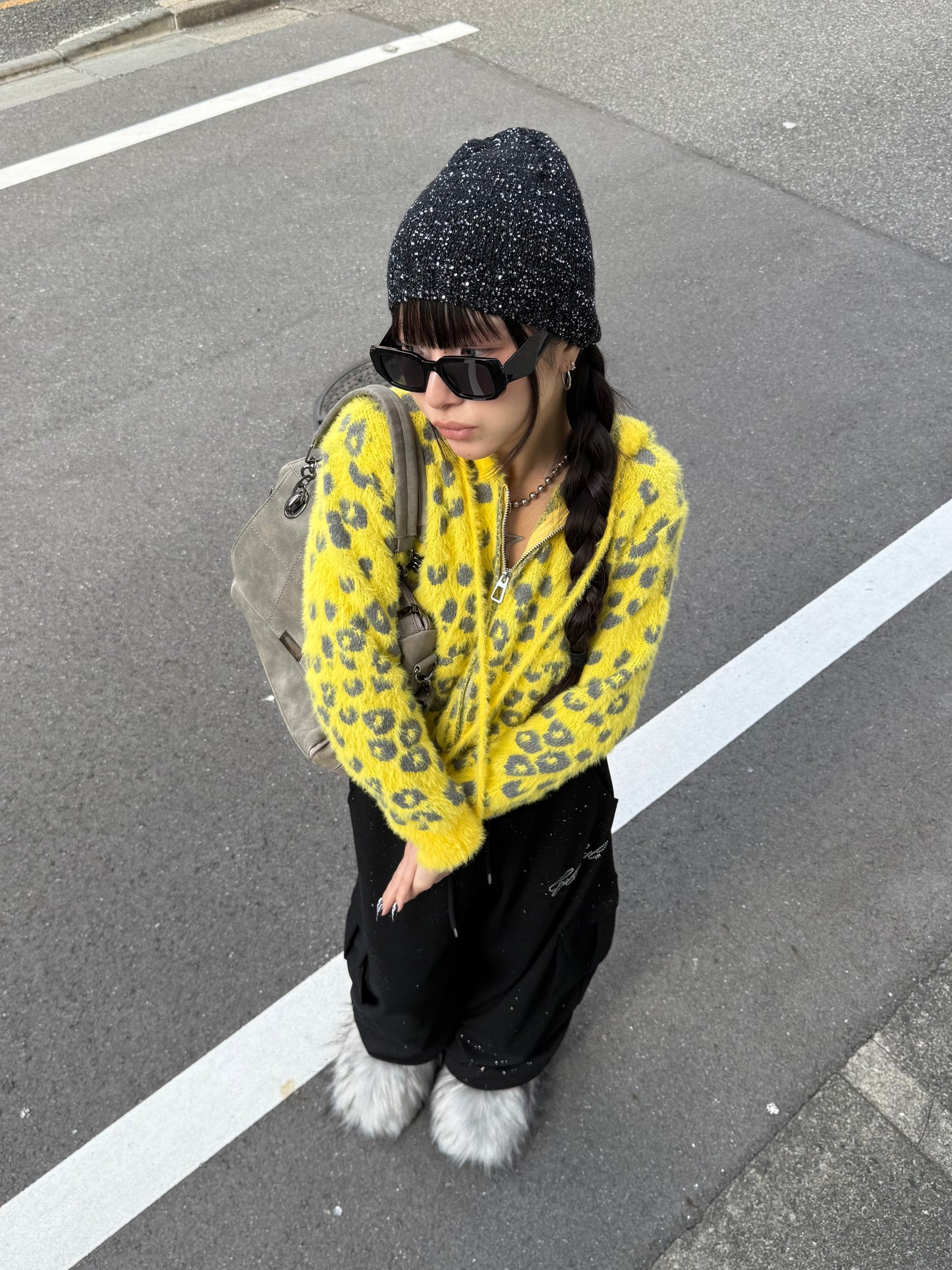 レオパードジップニット DPB86143