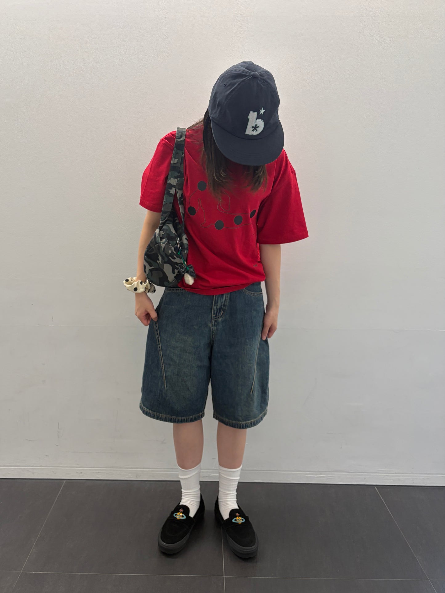 カーブデニムハーフパンツ DPB99124