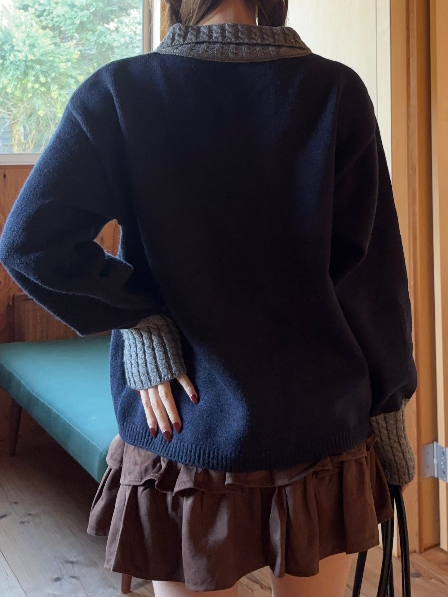 ダブルカラーニット DPB88148