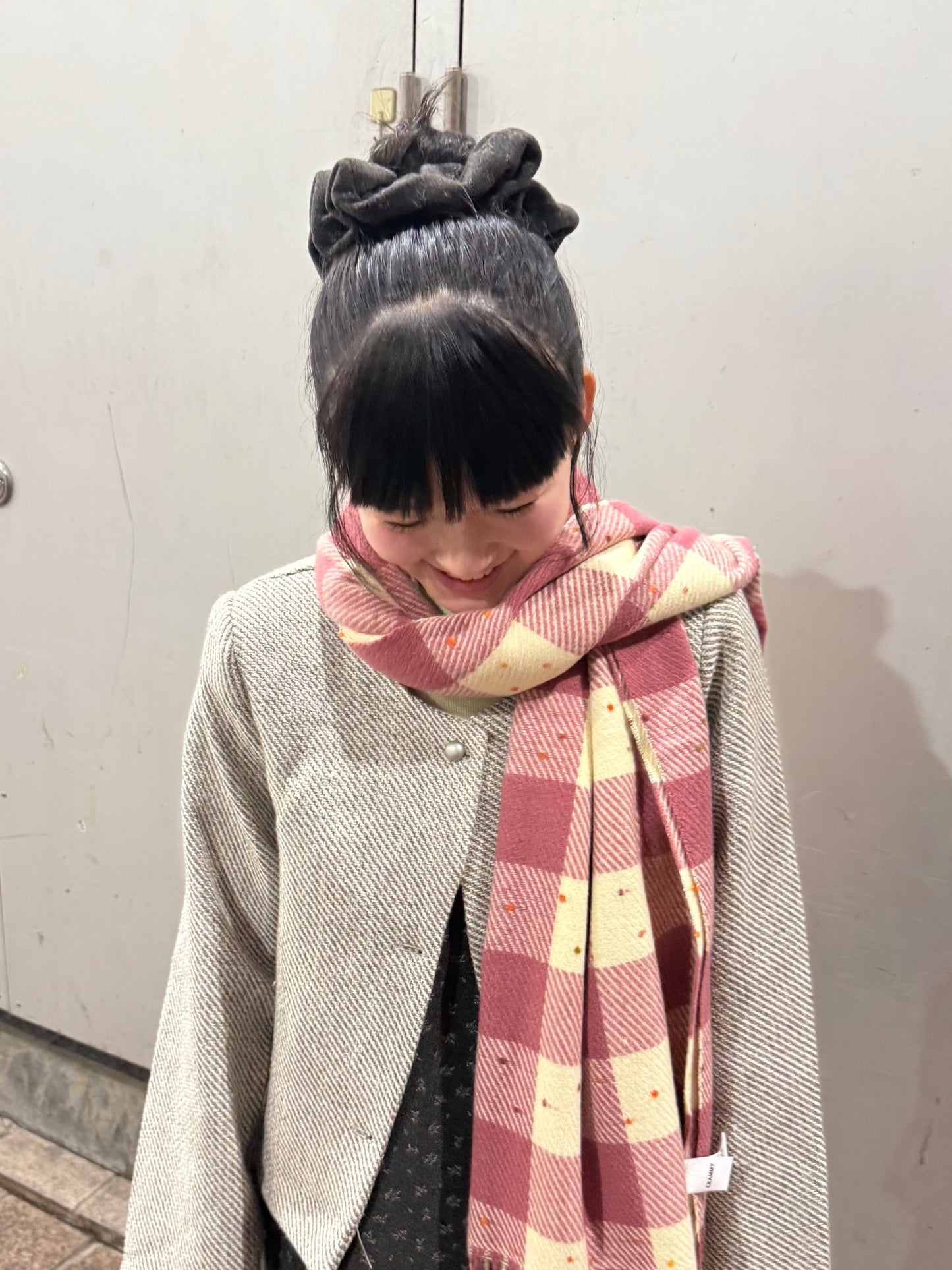 カラーチェックマフラー DPA43727