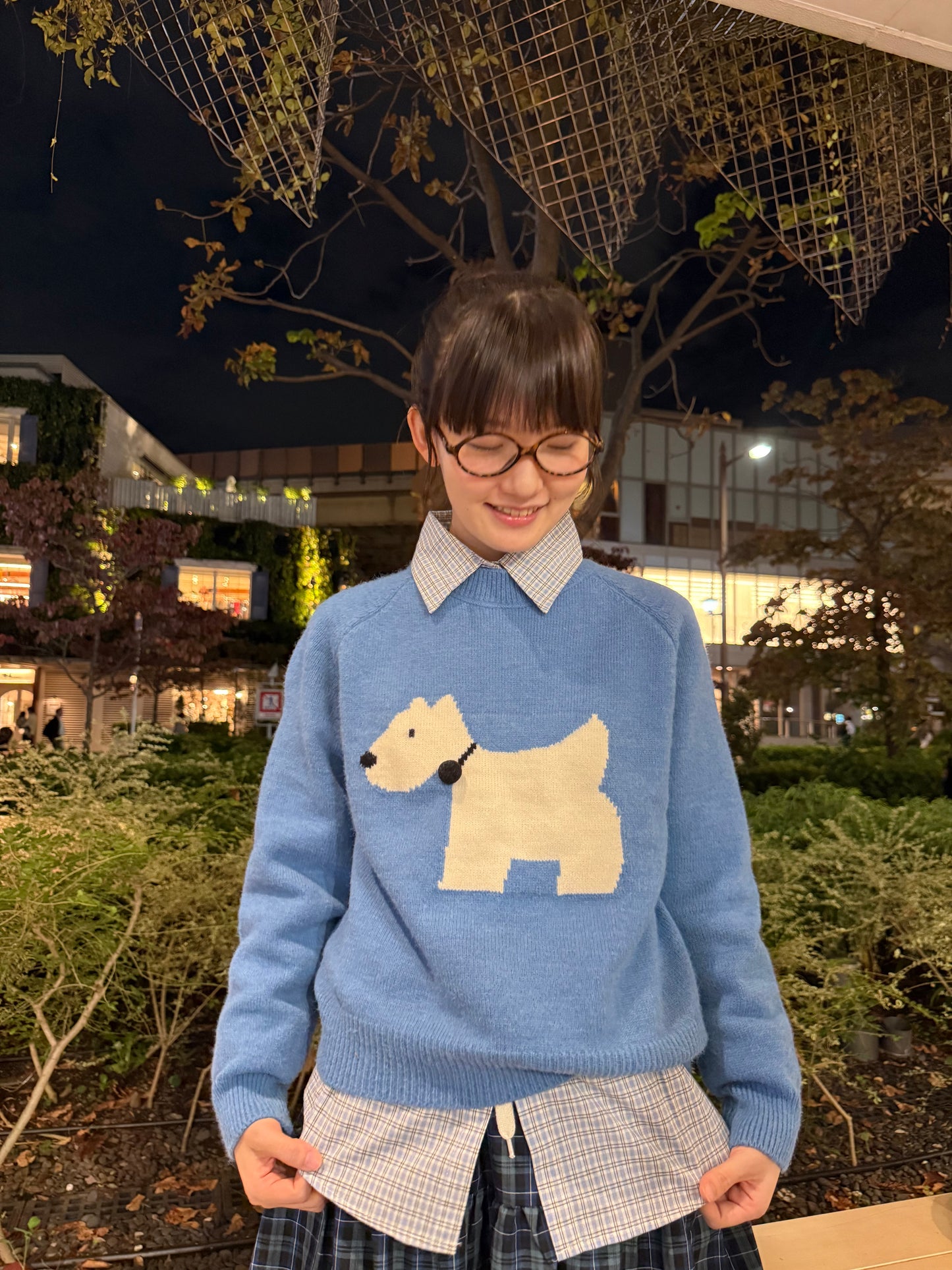 ライトブルーミニチェックシャツ DPA43675