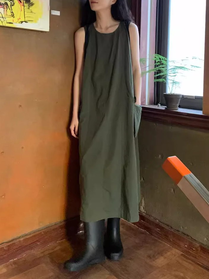 Aラインカーゴワンピース DPB71782