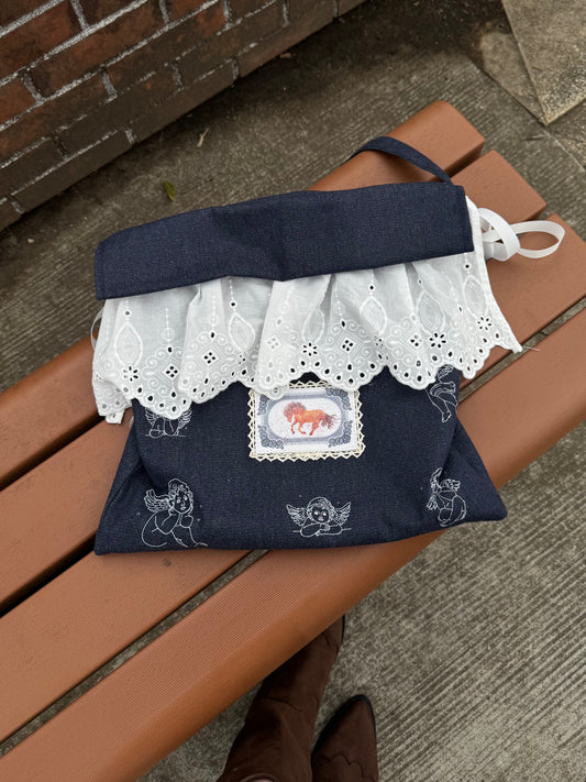 エンジェルレースデニムショルダーバッグ DPC03028