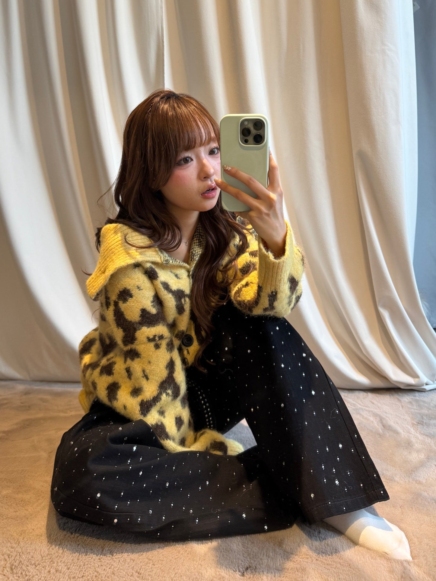 ラメストレードデニムパンツ DPB86168